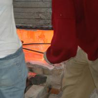 Cuisson raku . Stage poterie en Ardèche