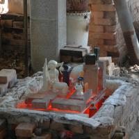 Cuisson raku . Stage poterie en Ardèche